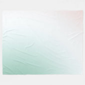 Minzweiß-Rouge Fleecedecke (Vorderseite (Horizontal))