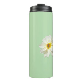 Minzweiße Blume und Honigbiene Thermotumbler Thermosbecher