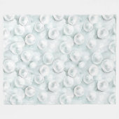 Minzweiße Perlen Fleecedecke (Vorderseite (Horizontal))