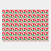 Minzwirbelpapier Flachblatt Set 3 Geschenkpapier Set (Vorderseite 3)