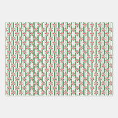 Minzwirbelpapier Flachblatt Set 3 Geschenkpapier Set (Vorderseite 2)