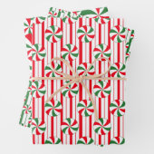 Minzwirbelpapier Flachblatt Set 3 Geschenkpapier Set (Beispiel)