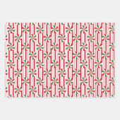 Minzwirbelpapier Flachblatt Set 3 Geschenkpapier Set (Vorderseite)