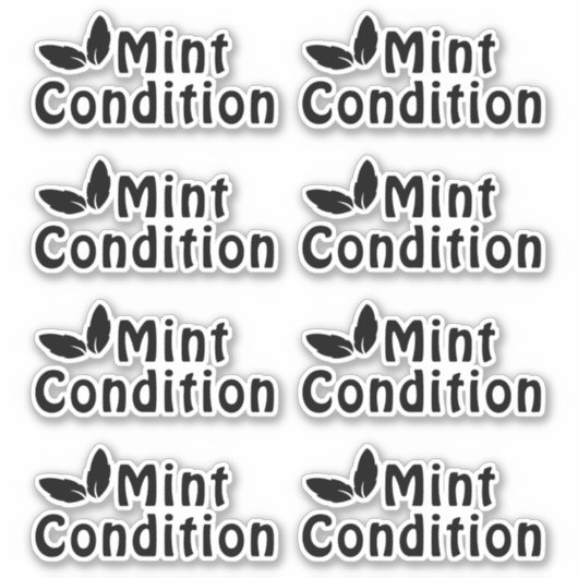 Minzzustand abziehen aufkleber (Vorderseite)