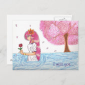 Mio.'s Vermisst Heart Postcard Postkarte (Vorne/Hinten)