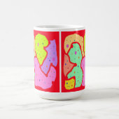 MIP MAP MOP ART DESIGN ABSTRAKTER FUN KAFFEETASSE (Mittel)
