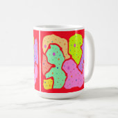 MIP MAP MOP ART DESIGN ABSTRAKTER FUN KAFFEETASSE (VorderseiteRechts)