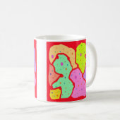 MIP MAP MOP ART DESIGN ABSTRAKTER FUN KAFFEETASSE (VorderseiteRechts)