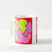 MIP MAP MOP ART DESIGN ABSTRAKTER FUN KAFFEETASSE (Vorderseite Links)