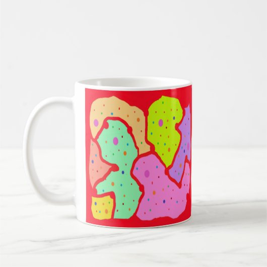 MIP MAP MOP ART DESIGN ABSTRAKTER FUN KAFFEETASSE (Links)