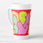 MIP MAP MOP ART DESIGN ABSTRAKTER FUN MILCHTASSE (Linke Ecke)