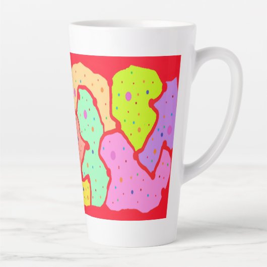 MIP MAP MOP ART DESIGN ABSTRAKTER FUN MILCHTASSE (Rechts)