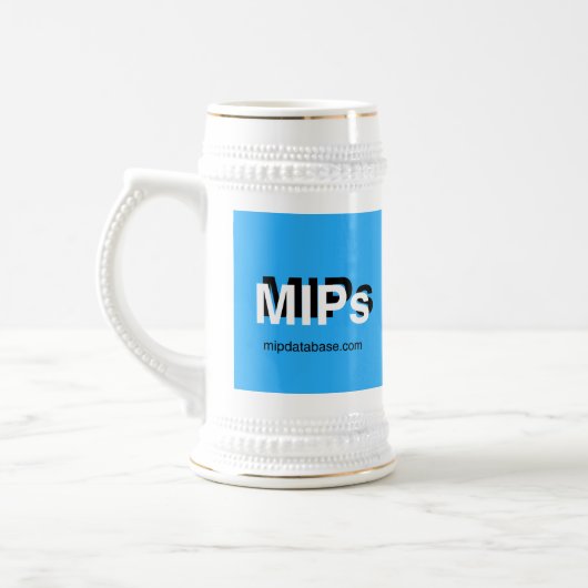 mipdatabase.com Logo Bierstein Bierglas (Links)