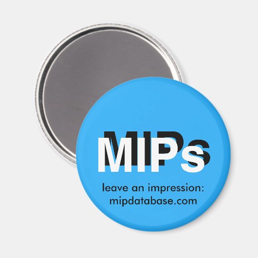 mipdatabase.com Logo-Magnet Magnet (Vorderseite/Rückseite)
