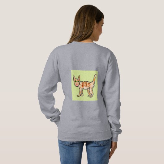 Mippy Die Katze 🐱 Sweatshirt (Schwarz voll)