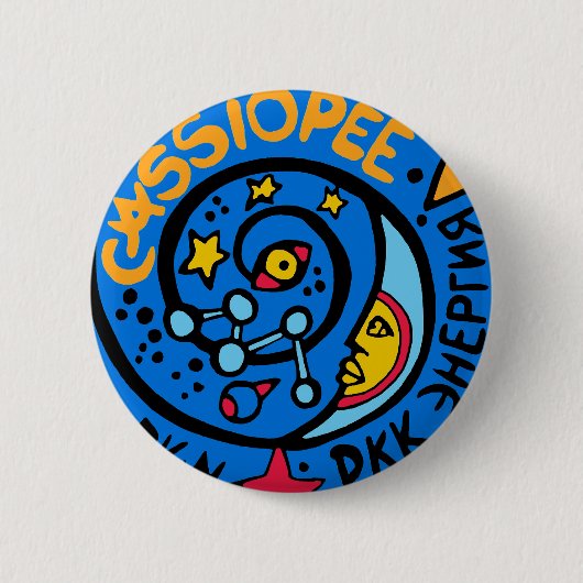 Mir-Cassiopee Missions-Patch-Logo Button (Vorderseite)
