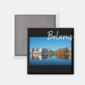 Mir Castle Belarus Architektur Landschaftsmagazin Magnet (Vorderseite/Rückseite)