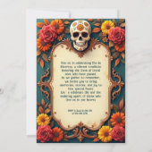 💀 🎉 mir die Party Einladung nach dem Leben Aquam (Rückseite)