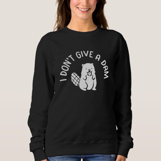 Mir Doch Egal Biber Biber Sweatshirt (Vorderseite)
