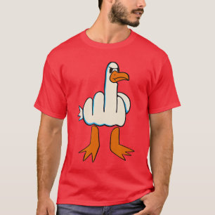 Mir doch egal Ente Mittelfinger Anstößig Unanständ T-Shirt