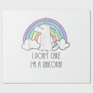 Mir Doch Egal Ich Bin Ein Einhorn T-Shirt T-Shirt Geschenkpapier