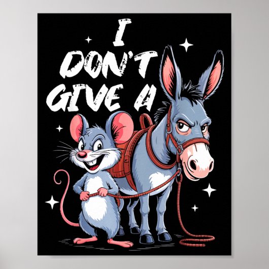 Mir Doch Ratten-Egal Maus & Lustig Poster (Vorne)