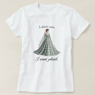 Mir egal, ich will Karo-Spaß-Hochzeit T-Shirt