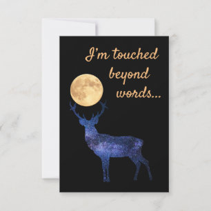 Mir fehlen die Worte Dankeskarte