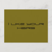 Mir gefallen deine Haare, Orphan Black Zitat, geom Postkarte (Vorderseite)