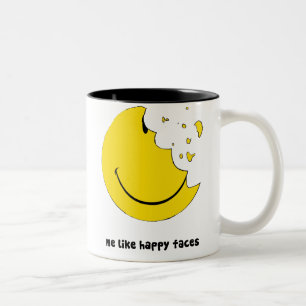 mir gefallen glückliche Gesichter Tasse