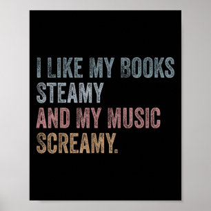 Mir gefallen meine Bücher, trocken und meine Musik Poster