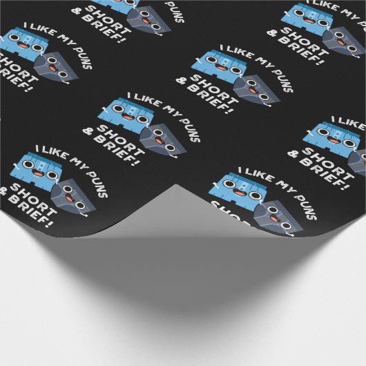 Mir gefallen meine Kurzen und kurzen lustigen Unte Geschenkpapier (Ecke)