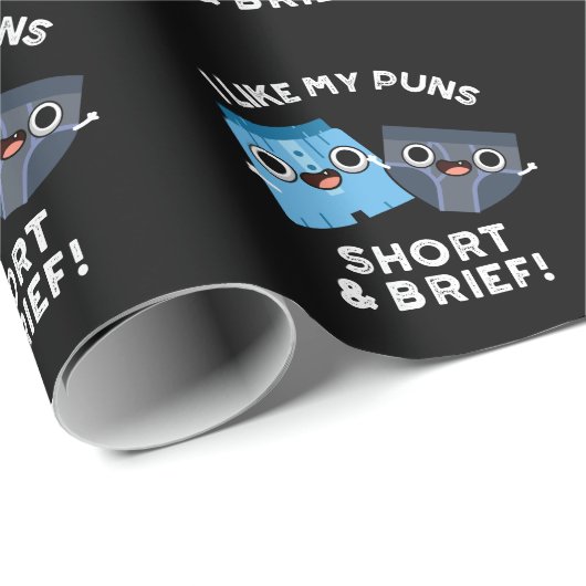 Mir gefallen meine Kurzen und kurzen lustigen Unte Geschenkpapier (Rolleneckpunkt)