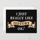 Mir gefällt die Geschichte einfach gut? Funny Hist Postkarte (Vorne/Hinten)
