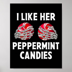 Mir gefällt ihr Peppermint Candies Funny Couples C Poster