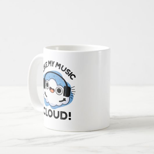 Mir gefällt mein Cloud Funny Weather Pub Kaffeetasse (Vorderseite Links)