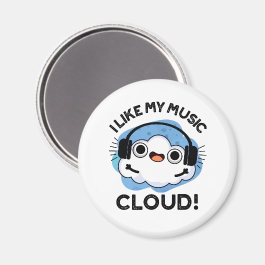 Mir gefällt mein Cloud Funny Weather Pub Magnet (Vorderseite/Rückseite)