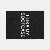 Mir gefällt mein Sootcase Suitcase Funny Trump Nov Fleecedecke (Vorderseite (Horizontal))