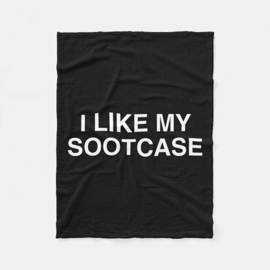 Mir gefällt mein Sootcase Suitcase Funny Trump Nov Fleecedecke (Vorderseite)