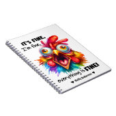 Mir geht es gut, alles ist ein feines, lustiges Hü Notizblock (Rechte Seite)