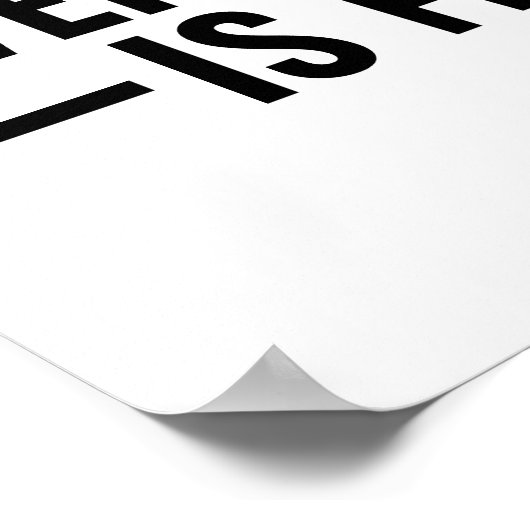 Mir geht es gut. Es ist gut. Alles ist gut. Poster (Ecke)