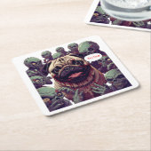 "Mir geht es gut!" Wendigo-Bitten-Dog Halloween-Un Rechteckiger Pappuntersetzer (angewinkelt)