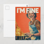 Mir geht es in den 50ern zu Hause Postkarte (Vorne/Hinten)