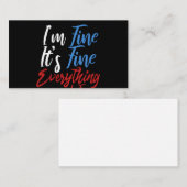 Mir geht's gut, alles ist gut visitenkarte (Vorne/Hinten)