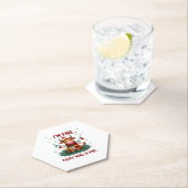 Mir geht's gut, alles ist gut Weihnachten Highland Untersetzer (Vor Ort)