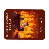 Mir geht's gut, es ist gut, alles ist fein lustig. magnet (Horizontal)