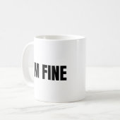 Mir geht's gut kaffeetasse (Vorderseite Links)