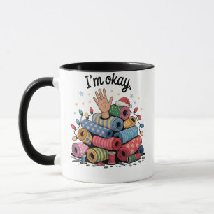 Mir geht's gut Lustige Stickerei Weihnachtsliebhab Tasse