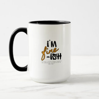 "Mir geht's so lala" Typografisches sarkastisches Tasse