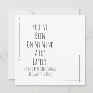 Mir ist klar geworden, dass ich dir sagen sollte,